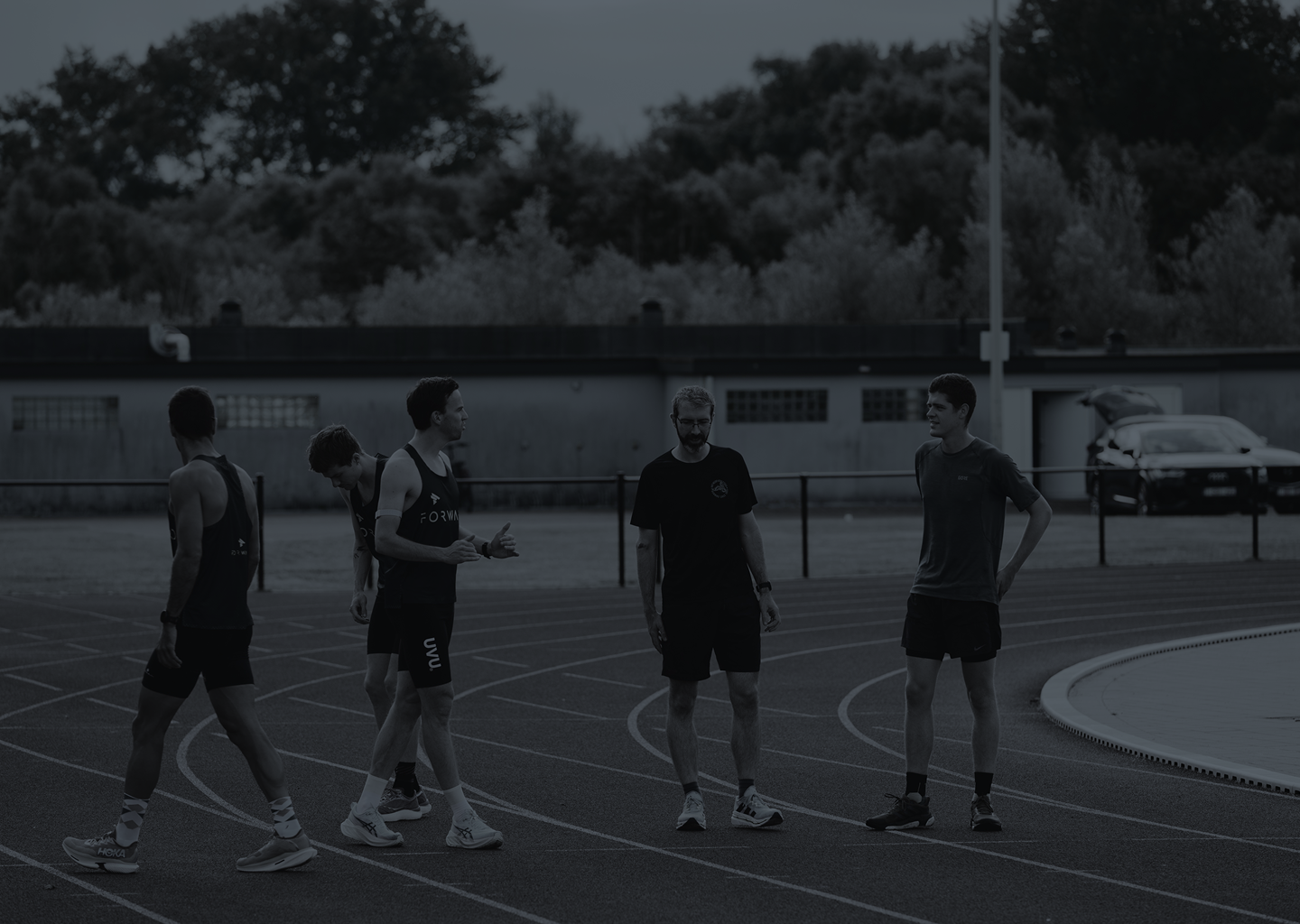 Runners on the road